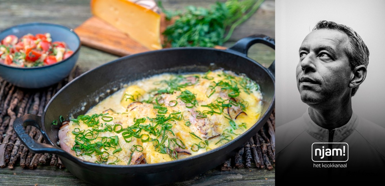 Bart Desmidt: <br/>Tartiflette met ham, <br/>prei en Flandrien Gerijpt