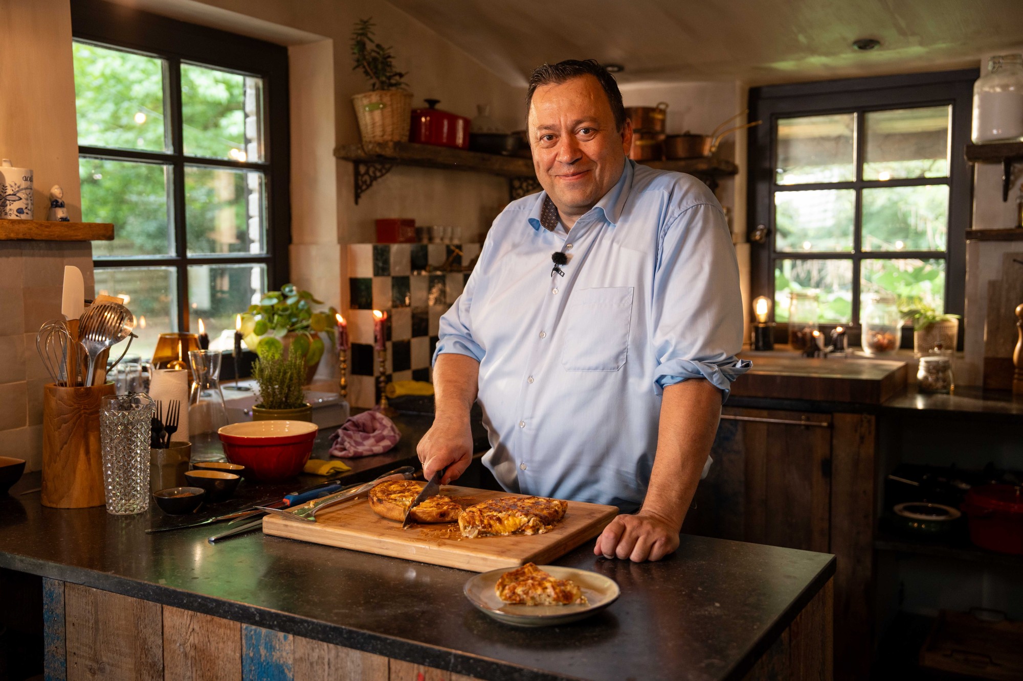 Bert Meewis :<br/>Quiche aux chicons, <br/>jambon et <br/>Flandrien Mi-Vieux