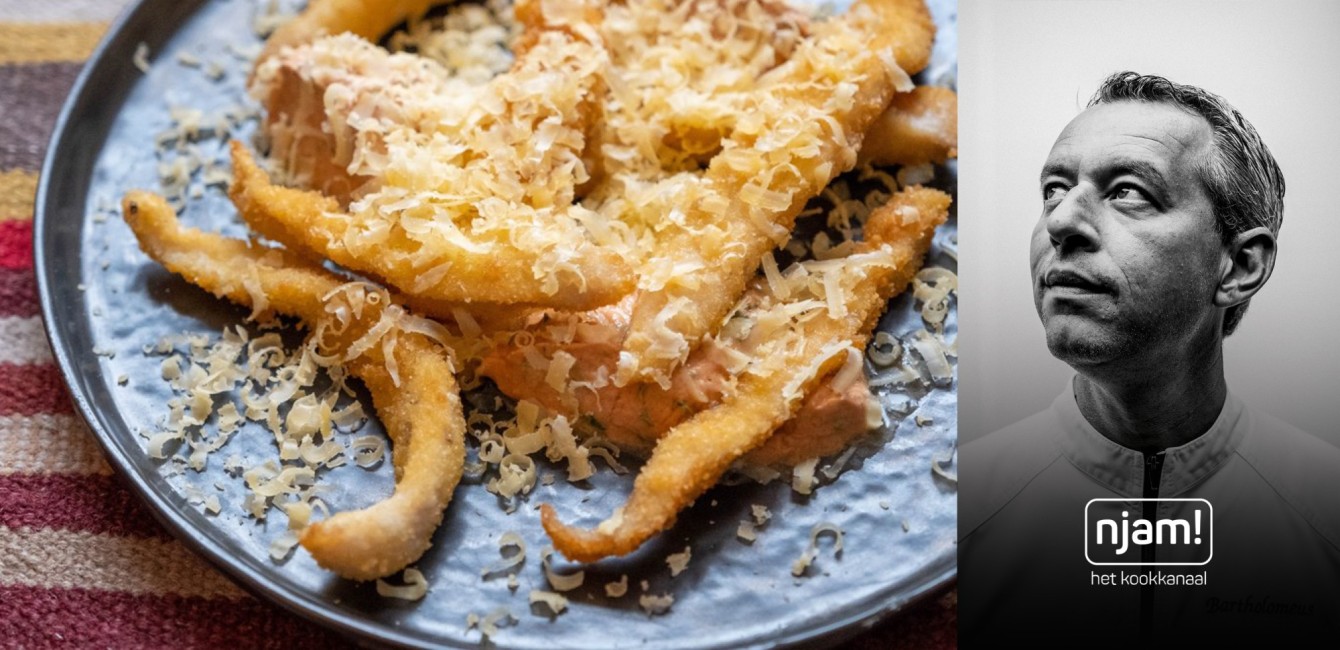 Bart Desmidt :<br/>Lani&egrave;res de poulet &agrave; la<br/> cr&egrave;me de tomate-estragon<br/> et Flandrien Vieux