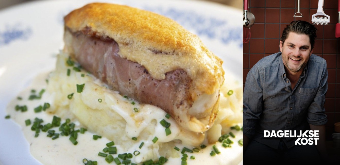 Jeroen Meus :</br> Roulades de chicons au</br> jambon Ganda et cro&ucirc;te de Flandrien Mi-Vieux