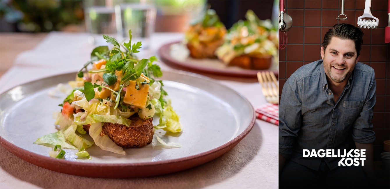 Jeroen Meus: <br/>Kaasslaatje van Flandrien <br/>Gerijpt met toast en graanmosterdmayonaise