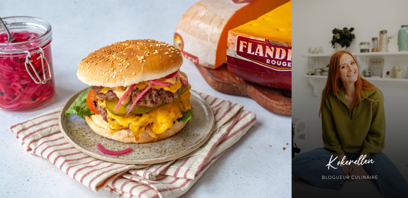 Kokerellen :<br/> Smash burgers au<br/> Flandrien Rouge Mi-Vieux
