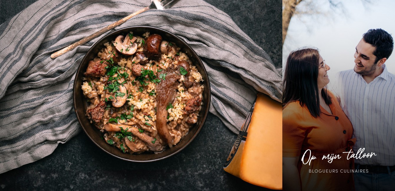 Op mijn talloor :<br/> Risotto au<br/> Flandrien Jeune